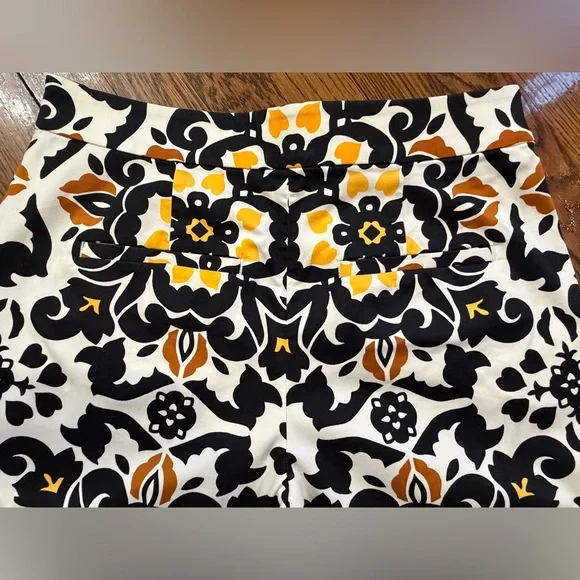 Boden Floral Ankle Pants in Black and Yellow - Picture 10 of 12